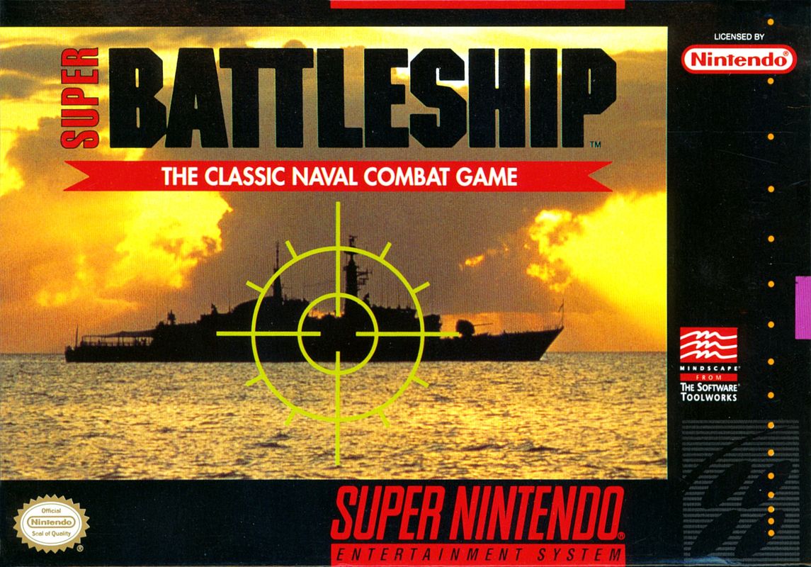 Super Battleship box art for Super Nintendo